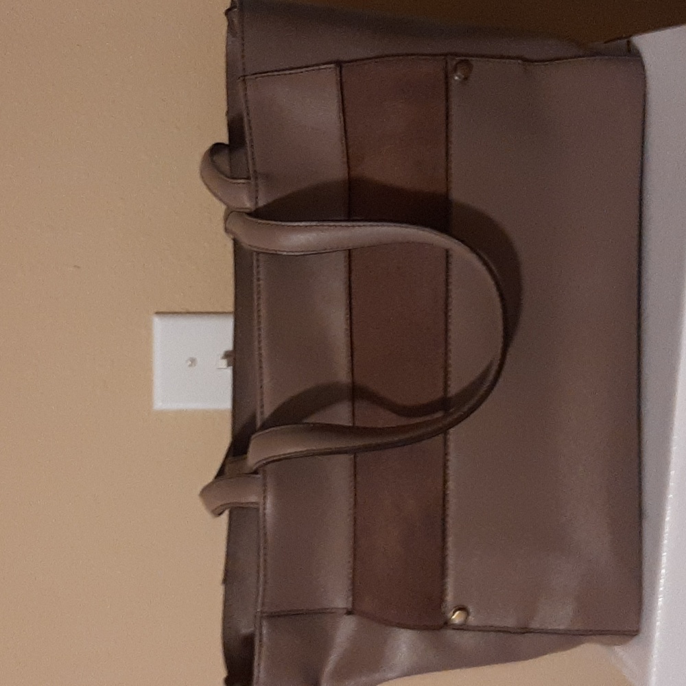 OrYANY TAUPE Leather/Suede Tote